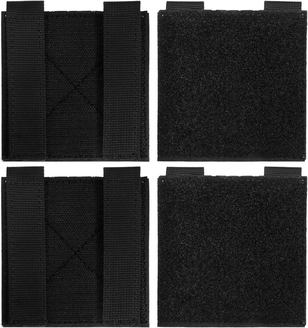 4pcs 4'' X 4'' Badges Tactical Moller Hook and Loop Moller Panel, Moller Patch Panel Hook&Loop for Patch Display Board