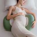 Thick Baby Play Mat for Floor,71 x 59 Playpen Mat,Large Tummy Time Foam Mats,Soft Support & Plush Feel Nursery Kids Rug,Easy Care with Non-Slip Cushioned for Infant,Kids and Toddler Crawling, Light Green And White 