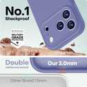 LOVE 3000 Designed for iPhone 17 Pro Max Case, Premium Silicone [Compatible with Magsafe][Soft Anti-Scratch Microfiber Lining] Shockproof Protective Phone Case for Men Women 6.9", Lavender Grey