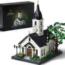 Nifeliz Church Building Set for Adults, Vintage Countryside Building Model Toy with Detailed Interior, Ideal for Display and Home Decor Gift (3, 116 PCS, NF10310)
