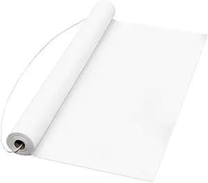 Party Essentials Plastic Disposable Aisle Runner for Wedding Ceremony Events Indoor and Outdoor on Floor Tile Grass Carpet, 50 x 3 Feet, White