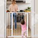 InnoTruth 27-36.6 in Wide x 35.5 in High Extra Tall Baby Gate, White