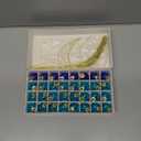 Tioncy 32 Pcs 1 Inch Mini Glass Christmas Ornaments Balls Shiny Christmas Balls Tiny Tree Hanging Decoration Small Colorful Ball Pendant for Xmas Party Supplies (Multi Blue, White)