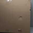 Cumbor 29.243" Baby Gate for Stairs, Wall-Mounted (Drill Required), Expandable No Bottom Bar Dog Gate, Auto Close Extra Wide Walk Thru, Pet & Toddler Proof Gate, Top & Bottom of Stairways(Black)