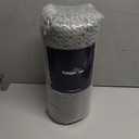 KANGAROO Bathroom Rugs, Chenille Soft Absorbent Bath Rug, Shaggy Shower Mat, Quick Dry Machine Wash Bathmat, Plush Carpet Mats for Tub, Bathtub and Room Home Decor Accessories, 24x17, Gray (Grey)