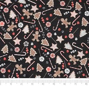 RTC Fabric 100% Cotton, 44 inch, Fleece, Gingerman Cut by The Yard