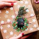 Black Lab Christmas Ornament 2025, Black Dog Ornaments for Christmas Tree, Acrylic Pet Labrador Ornament - Labrador Retriever Gifts, Lab Gifts for Women