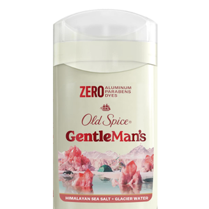 Old Spice GentleMan's Aluminum Free Dry Feel Deodorant for Men, 24/7 Lasting Freshness, Gentle on Skin with Skin Conditioners, Himalayan Sea Salt + Glacier Water Scent, 3.0 oz (Pack of 4)
