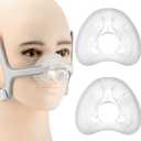 Replacement AirFit N20 Nasal Cushion (2 Packs) - Reliable Seal, Softer Wear and Durable Supplies for Air-Fit N20 - Enhance Sleep Quality with Snug Fit on Original Frame (Medium)