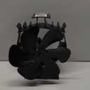 HIDALIFE Oscillating Wood Stove Fan - Heat Powered 6 Blade Auto-Spin & 60° Rotation for Wood/Pellet/Coal Stoves,Big Size Fireplace Burner Fan - Silent Operation,Overheat Protection