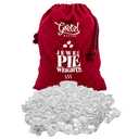 GRETEL BAKING Anti-Roll Glass Pie Weights for Baking Crust - Non-Porous, BPA and Dust Free, Borosilicate Glass Pie Crust Weights - Heat, Freezer, and Food Safe - Storage Bag Included (2.5 LB)