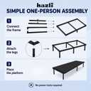 hazli Portable Car Bed for SUV Camping - Adjustable Sleeping Platform 52"–72" to Fit Most Vehicles, Adjustable Legs, 5-Minute Tool-Free Setup, Cot