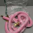 PATIKIL 6 Feet Pink Velvet Stanchion Rope, 2 Pack Crowd Control Barrier Rope with Snap Hooks for Posts Stands Queue Divider of Hotel Theater, Golden