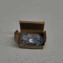 Therwen 16 Sets Round U Bolts Zinc Plated Steel Round Bend U Clamp with Nut Plate Washer (M6 x 40 mm X 90 mm)