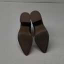 ZBY Womens Pointed Toe Ankle Boots Elastic Chunky Block Stacked Mid Heel Slip On Chelsea Booties 8.5