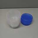 6 Pack-17oz Freezer Storage Containers, Plastic Food Storage Containers with Twist Top Lids, BPA Free and Reusable Soup Containers with Lid, Microwave and Dishwasher Safe