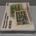 2 in 1 Magnetic Color and Number Maze Double-Sided ABC Alphabet Puzzles Board Magnet Dinosaur Counting Maze Preschool Learning Montessori Education 3 4 5 Years Toys (Car, One Size)