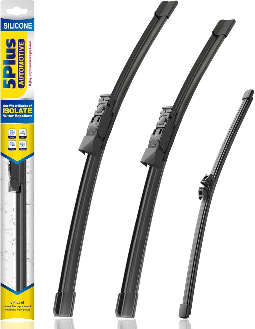 5 PLUS Silicone Windshield Wipers Replacement for 2018-2023 BMW X3 Wiper Blades(Set of 3),Automotive Replacement Windshield Wiper Blades For My Car-26"/20"/11"