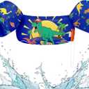 HeySplash Swim Vest for Kids, Toddler Pool Floaties Fit 20-50 Lbs, Swimming Vest with Adjustable Strap, Swim Jacket Water Wings Arm Floats, Puddle Beach Boat Jumper for Boy Girl Age 2-6, Dinosaur