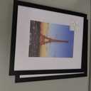 upsimples 11x14 Picture Frame Set of 5, Display Pictures 8x10 with Mat or 11x14 Without Mat, Wall Gallery Photo Frames, Black