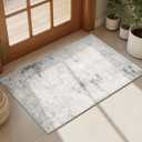 GRANNY SAYS 20x32 Entryway Rug, Vintage Indoor Doormat for Entrance, Small Area Rug Non Slip Washable, Stain & Fade Resistant Soft Rug Runner for Kitchen, Farmhouse Carpet for Decor (Vintage Gray)