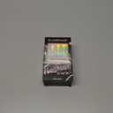 4 x GLAMERMAID Chrome Press On Nails Medium Almond, White Handmade Metal Fake Nails Stiletto, Glitter Glazed Donut False Nail Short Oval, Glossy Natural Reusable Acrylic Stick Glue on Nails Kit for Women