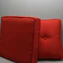 Greendale Home Fashions Outdoor Sunbrella Premium Deep Seat Cushion, 2 Piece Set, Canvas Jockey Red