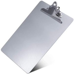 Metal Clipboard, Contractor Heavy Duty Aluminum Clipboard with High Capacity Clip, Rust-Proof Plate for Letter Size and A4 Paper Sheet, Supplies for Office, Jobsite, Medical, School, Law Enforcement