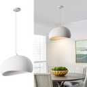 15.7in White Wabi sabi Light Fixture Dining Room Pendant Light japandi lamp Modern Pendant Light for Kitchen Island Living Room Bedroom Bathroom Entryway