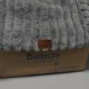 Bedsure ComfyFleece Cat Couch for Pets - Fluffy Cat Sofa with Premium Soft Corduroy Fleece, Fuzzy Pet Couch Bed with Removable Washable Cover, Supportive Pet Chair for Indoor Cats, 24inch, Warm Grey