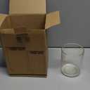 33+17 oz Glass Food Storage Jars with Airtight Lids, Clear Glass Jar with Bamboo Lid, Airtight Food Canister for Tea, Candy, Coffee, Sugar, Cookie, Snack. (Round | 5+6 Inch)