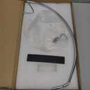 Livabber Banana Holder with Marble Base, Metal Banana Hanger Modern Tree Stand with Hook, Stylish Banana Keeper Fresh Fruit Storage Organizer Freestanding for Kitchen Countertop (Chrome, Single Hook)