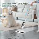 11-in-1 Steam Mop, Powerful Handheld Steam Cleaner for Home with 23FT Cord &15.2 OZ Water Tank, 3 Steam Modes MultiPurpose Steam Mop for Hardwood Floors, Clothes, Tile, Windows, Carpet
