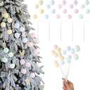 Chiisong 14.6" Easter Pastel Picks Spring Branches Stems Easter Tree Decoration for Spring Vase Floral Arrangement Table Centerpiece Wreath Decoration(Lollipop Shape)