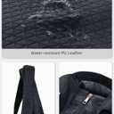 Wandering Nature Tote Bag for Women, Laptop Work Bag with 2 Cup Holders, Leather Purses and Handbags for Teacher Nurse Travel (Black)