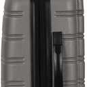 Rockland Melbourne Hardside 2 Piece Expandable Spinner Wheel Luggage Set, (20"/28"), Silver