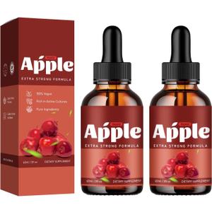 Apple  Dro, Apple Li Drops Advanced Drop, All Natural Support Drops, 1 Bottle for 1 Month - 2 Floz (2PC)
