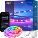 Lepro S1 AI LED Strip Lights for Bedroom - 100ft(2 Rolls of 50ft) Smart RGB Light Strips with IC and Rainbow Chasing Effects, Personalized Al Lighting Designer, No Remote, 2.4G Wi-Fi & Bluetooth