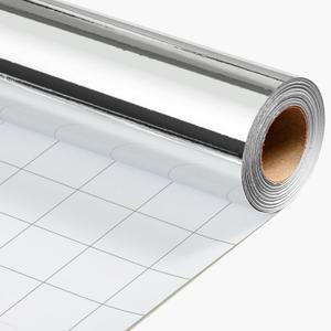 Merture Metallic Silver Wrapping Paper Jumbo Roll - 30 In X 32.8 Ft (81.7 sq.ft.) Solid Color Gift Wrap with Cutting Lines for Christmas, Wedding, Birthday, Valentines Day, Mothers Day, Baby Shower