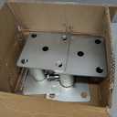 4 Pcs 1-9/16'' Chain Link Fence Pole Plange, Heavy Duty Round Fence Post Base Surface Mount