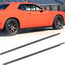 Front Door Window Belt Molding Weatherstrip Left and Right Compatible with Dodge Vehicle Challenger 2008-2016 2Door Replace# 55399122AG 55399123AG