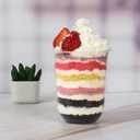 17 oz Disposable Clear Plastic Cups With Dome Lids Perfect for Cold Drinks Coffee Smoothie Dessert Cups BPA Free 50 Pack