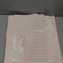 Bio Tek 9.5 x 5 x 5 Inch Gable Boxes For Party Favors, 25 Attractive Gift Boxes - Striped Pattern, Clear PET Window, Pink & White Paper Barn Boxes, With Built-In Handle
