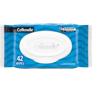 Cottonelle Fresh Feel Flushable Wet Wipes, Adult Wet Wipes, 6 Flip-Top Packs, 42 Wipes Per Pack (252 Total Wipes)