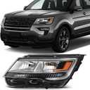 SCITOO Headlight Assembly Fit for ford for Explorer 2016-2018 Left Headlamp OE:FB5Z13008B