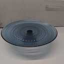 FORTESSA Jupiter Beaded Hobnail Glass Vintage Themed Glass Serveware, Large 13 Inch Vintage Cake Stand, Dishwasher-Safe, Cornflower Blue