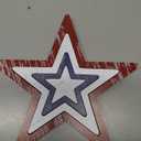 COCHIE 4th of July Decorations Stars Set of 4, Red White Blue Decor, Patriotic Memorial Day Star Tiered Tray Decor, Labor Day Fourth of July Decoration for Home Office Table Shelf (Retro Solid)