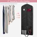 Dress Bags for Gowns Long, 65" Dress Garment Bags for Hanging Clothes, Dress Bags for Closet Storage and Traveling, Foldable Dress Cover