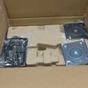 monTEK Dual Monitor Mount Tall Monitor arms for 2 Monitors for 17 to 35 Inch Curved Screen Holds 35 Lbs Adjustable Heavy Duty Monitor Desk Mount Cable Management, VESA 75/100mm, MA1007PBK-D (Black)