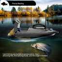 Zunate RC Fishing Bait Boat with for Pools and Lakes, 1.5Kg Loading 500M Remote Control Fishing Boat Double Motor, Dual Bait, Automatic , Auto Return